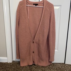 pink banana republic cardigan
